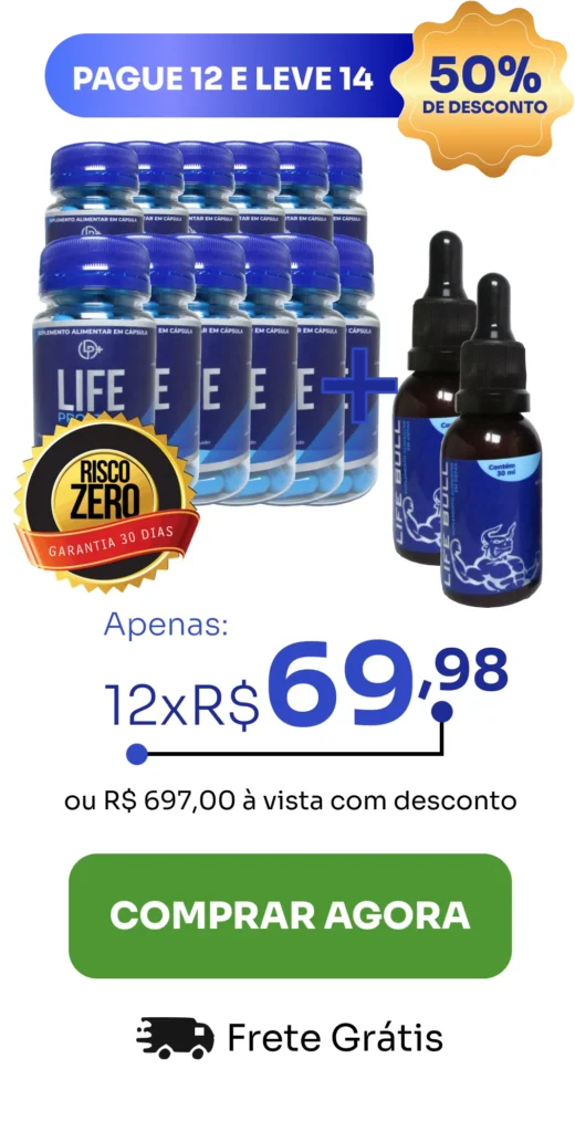 Kit econômico com 14 frascos de Life Prost, solução de 1 ano para cuidados avançados e eficácia no tratamento da próstata